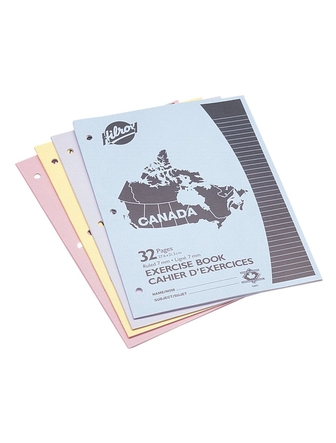 Commandez Cahier Canada Hilroy Ligné 32 Pages (pqt De 4) Couleurs ...