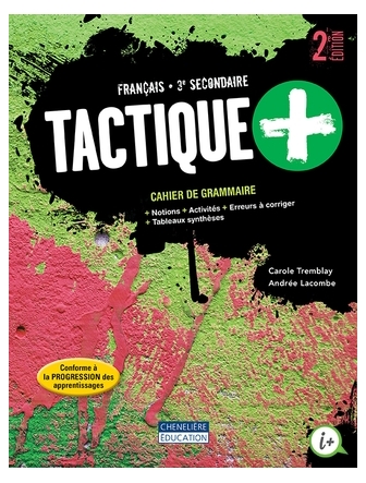 Tactique+ 3 cahier version papier et accès numérique