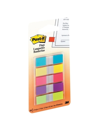 Languettes Post-it 1/2 pouce paquet de 100