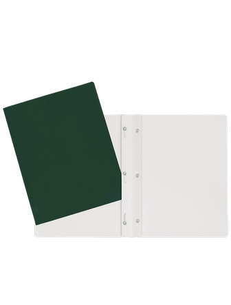 Duo-tang de carton laminé vert