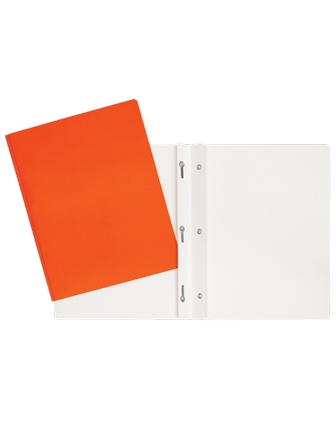 Duo-tang de carton laminé orange