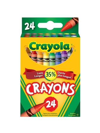 Crayons de cire Crayola paquet de 24