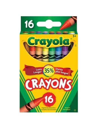 Crayons de cire Crayola paquet de 16