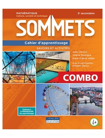 Sommets CST 5e secondaire cahier version papier et accès numérique