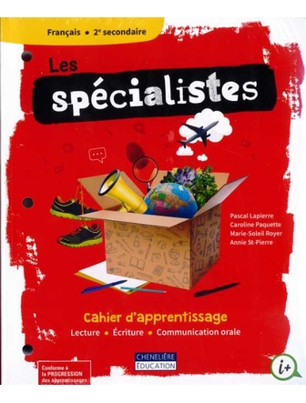 Spécialistes 2e secondaire cahier d'apprentissage version papier