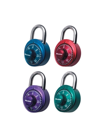 Cadenas à combinaison à chiffres Master Lock couleurs variées