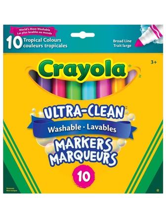 Crayons feutres Crayola paquet de 10 large tropical