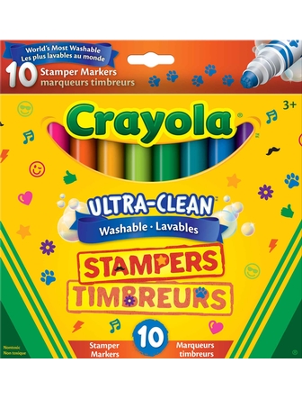 Crayons feutres paquet de 10 timbreurs  lavables