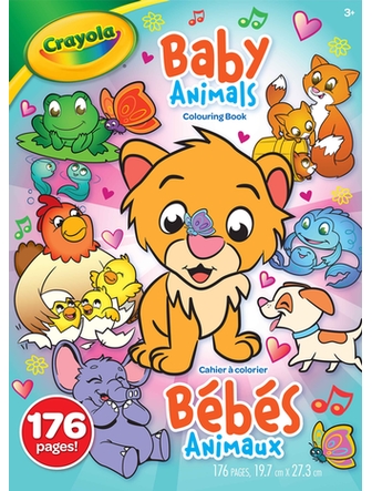 Cahier à colorier Bébés animaux 176 pages