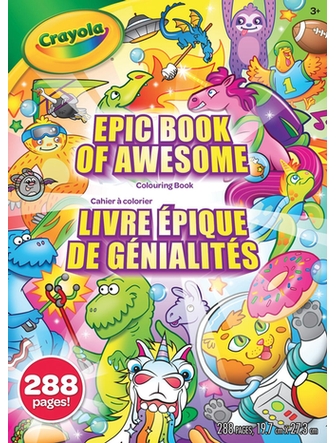 Cahier à colorier livre épique 288 pages