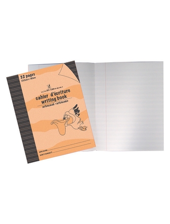 Petit cahier interligné LG20 orange