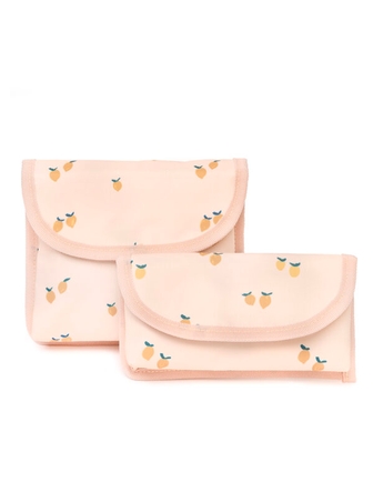 Ensemble de pochettes à sandwich et à collation Execo motif citrons