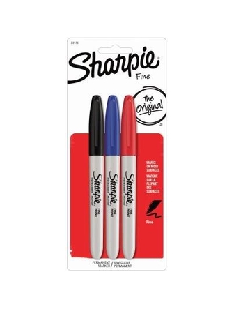 Marqueur permanent Sharpie pointe fine paquet de 3