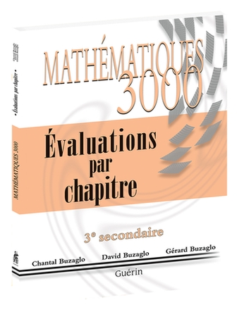 Mathématique 3000 secondaire 3 évaluations par chapitre