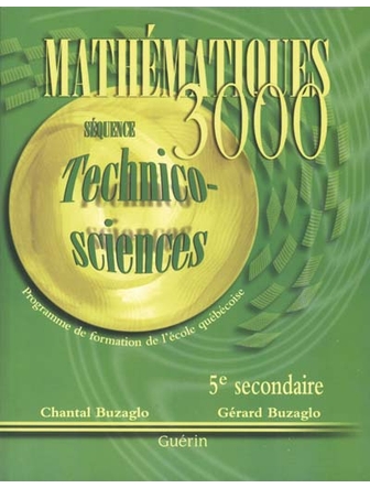 Mathématique 3000 TS secondaire 5