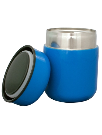 Contenant isotherme (thermos) 350ml en acier inoxydable bleu