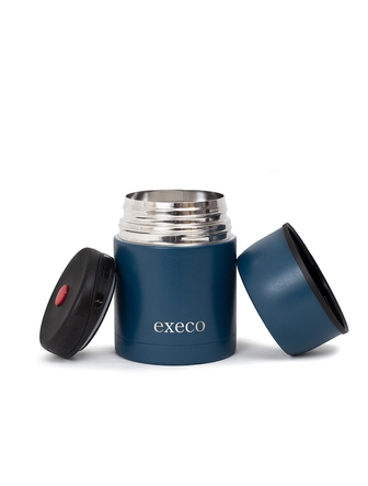 Contenant isotherme (thermos) 600 ml en acier inoxydable bleu