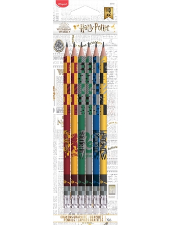 Crayons à mine HB Harry Potter pqt de 6