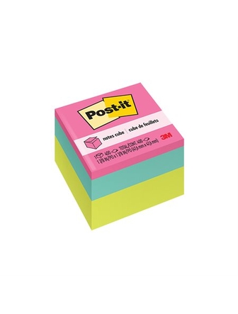 Feuillets adhésifs Post-it 2x2 po cube de 400 feuilles