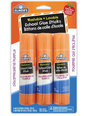 Colle en bâton mauve Elmer's 40 g paquet de 3