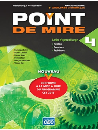 Point de mire 4 CST avec exercices version papier et accès numérique